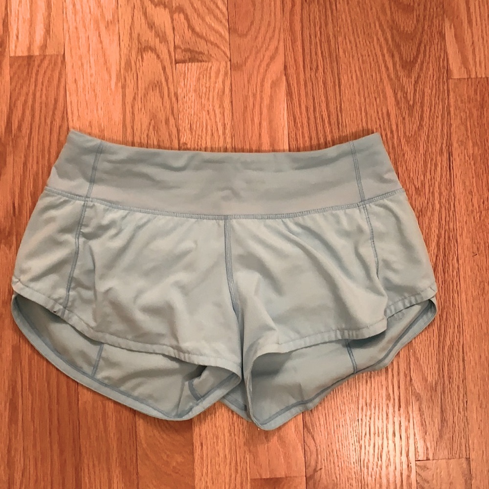 Light blue lululemon shorts